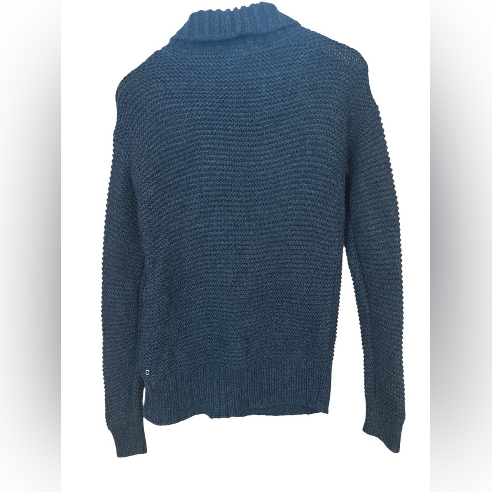Lululemon Karma Kurmasana Sweater, Merino Wool, Heathered Black, Size 4 - Picture 6 of 8
